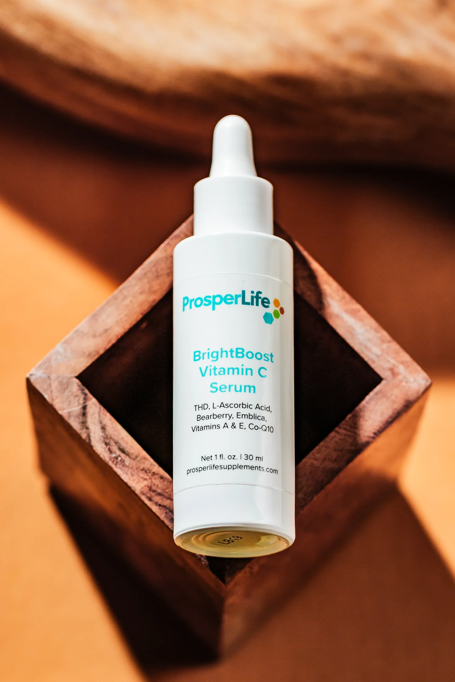 ProsperLife BrightBoost Vitamin C Serum from the original brand photography