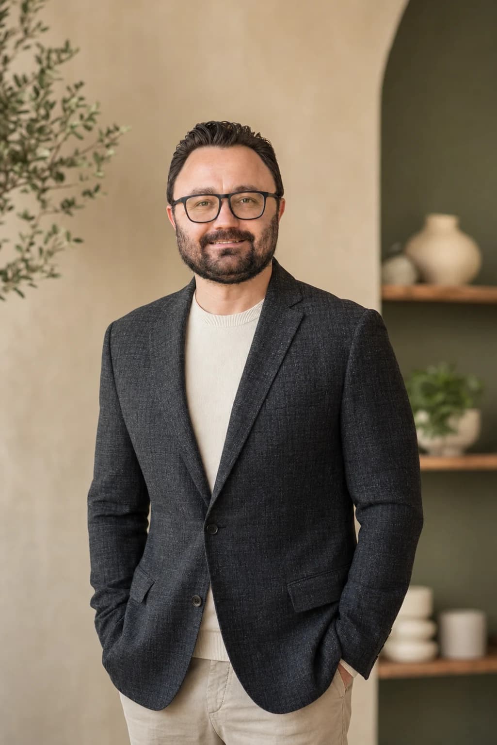 ProsperLife founder Robbie Robinson in the brand studio